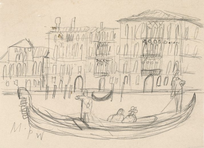 Venice, Gondola in front of Ca’Foscari,